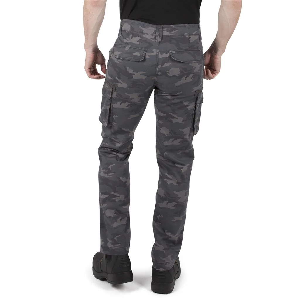 DuraDrive Invicta Grey Camouflage Cargo Work Pants with Knee-Pad Pockets - Image 3