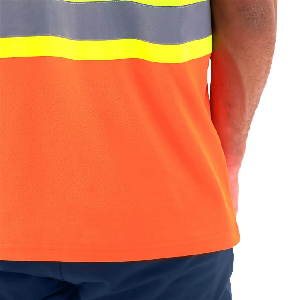 DuraDrive Men's Deluxe Hi-Vis Short Sleeve Cotton Rich Safety T-Shirt - Image 4