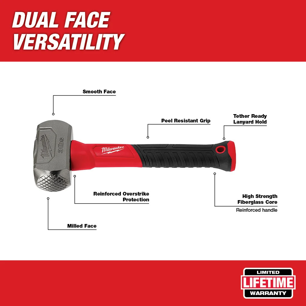 Milwaukee 48-22-9310 Fiberglass Drilling Hammer 3lb - Image 5