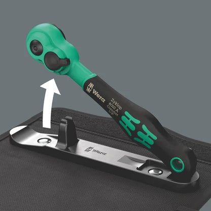 Wera 05004022001 SA13 Zyklop Comfort Ratchet Set w/Reversing Lever 1/4 in. Drive Metric - Image 7